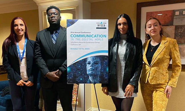 Grad Students Represent Pace, Bring Home Awards at New York State Communication Association Conference